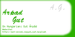 arpad gut business card